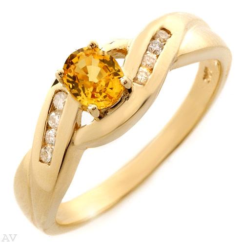 Yellow gold and genuine diamonds and Sapphire for the unassuming