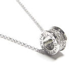 White gold plated designer BVLGARI 17in necklace