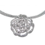 Giavanna rose inspired clear crystals silver