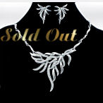 Beautiful long drop cascading choker