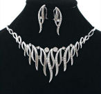Beautiful long drop cascading choker
