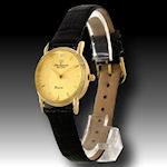Jules Jurgensen ladies watch  scratch resistant face and leather band