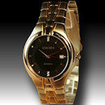 Mens Elgin 4 diamond gold tone water resistant $50
