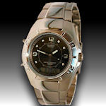Casio Edifice analoge mens watch  stainless steel 100M water resistant, alarm, day and date $65