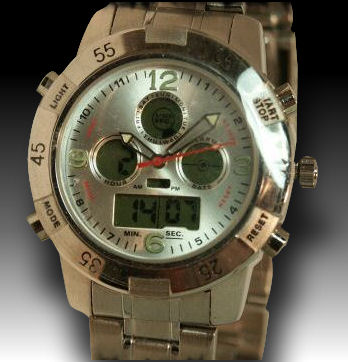 Coleman mens Analog digital stainless steel water resistant 