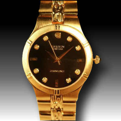 Gruen extreme class gold tone