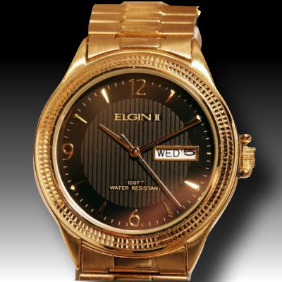 Elgin mens 100ft. water resistant with date