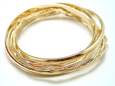 Designer multi band gold plating on sale $15