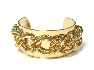 Gold layered chain cuff