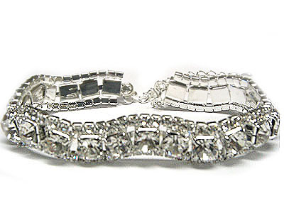 Silver and rhinestone 6.5inch with extension on order $80