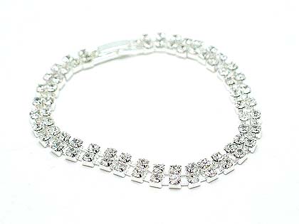 This is an original from one of the most well know diamond company only this is silver with AAA rhinestones with clasp $40