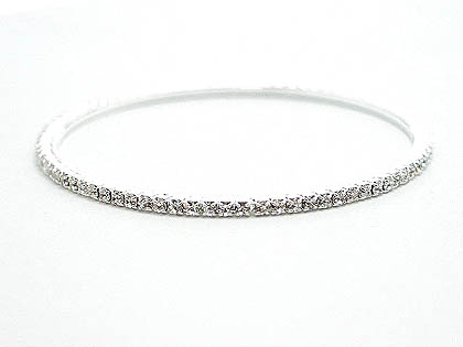 This elegant single Austrian crystal bangle is  being sold for over $80 it's your from Darenot for only $35