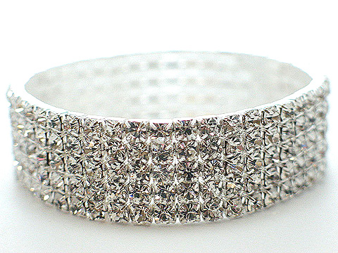 5 row Austrian crystal and rhinstone $70