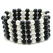 7348 $18 Black and white class act 5 rows that go everywhere, this is a must have