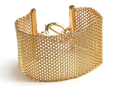 Gold toggle wide bracelet ON ORDER $45