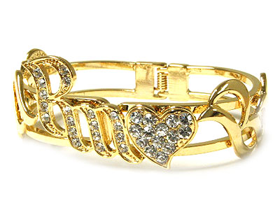 Designer crystal hinge bangle ON ORDER $60