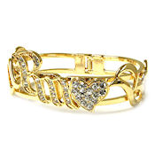 7359 $32 Designer Gold crystals hinged