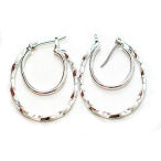 Silver 35mm hoop