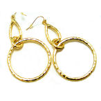 Gold 3inch drop 40mm hoop