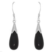  Black Onyx 13 X 7 drop 31.5mmL fish hook Style