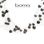 Boma freshwater pearls and solid sterling silver 19 inch necklace