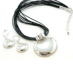Brighton multistrand with 1 and half inch drop of high shine silver