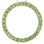 Genuine Peridot 4.50ctw 9,2gr Sterling silver 15 inch