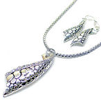 Sterling silver pendant binoculars without chain