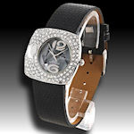 Black Leather band fun glitter, makes you happy to see what time it is! $38