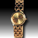 Gold Embassy by Gruen classy 4 diamonds lady's watch 