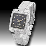 Ice Star men's watch genuine crystals 79g  clasp band