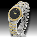 Men's two tone elegant clasp band watch this is a watch with NO NAME! go  ahead, YOU describe it! $30