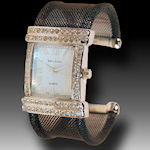 Susan Lucci Genuine Black mesh bangle