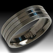  Black Titanium high shine 8mm wide