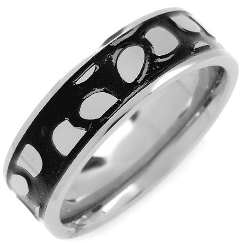 Black resin titanium very different ring. Size 9.5