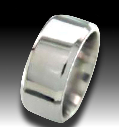 Titanium high polish wide band very nice