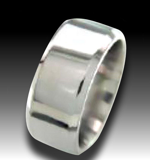  Titanium high polish wide band very nice