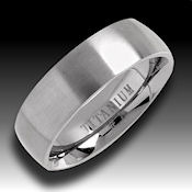 Titanium polished 7mm wide