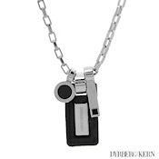 D&K Black Leather stainless steel 34G