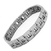  8212 $48  Stainless steel high polish 45g 112mmW 8.5inL fold over clasp