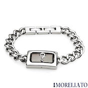 8222 $95 MSRP $200 Morellato Bracciale Collection  52gr 22mmW 7mmH 8inL fold over box clasp matching necklace