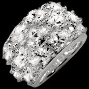 What a beauty hard to take your eyes off this 25.48ctw CZ Sterling Silver 13.1g