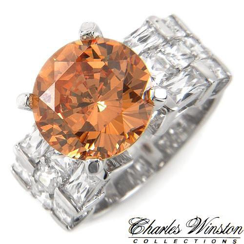 Rich, Bold & Elegant 15.72ctw CZ 10.02 ctw Center stone 5.70ctw CZ 11.4g Sterling Silver