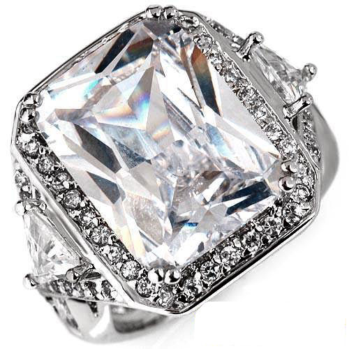 Elegant, subtle, and breathtaking 21.92ctw CZ .925 Sterling silver 12.4g